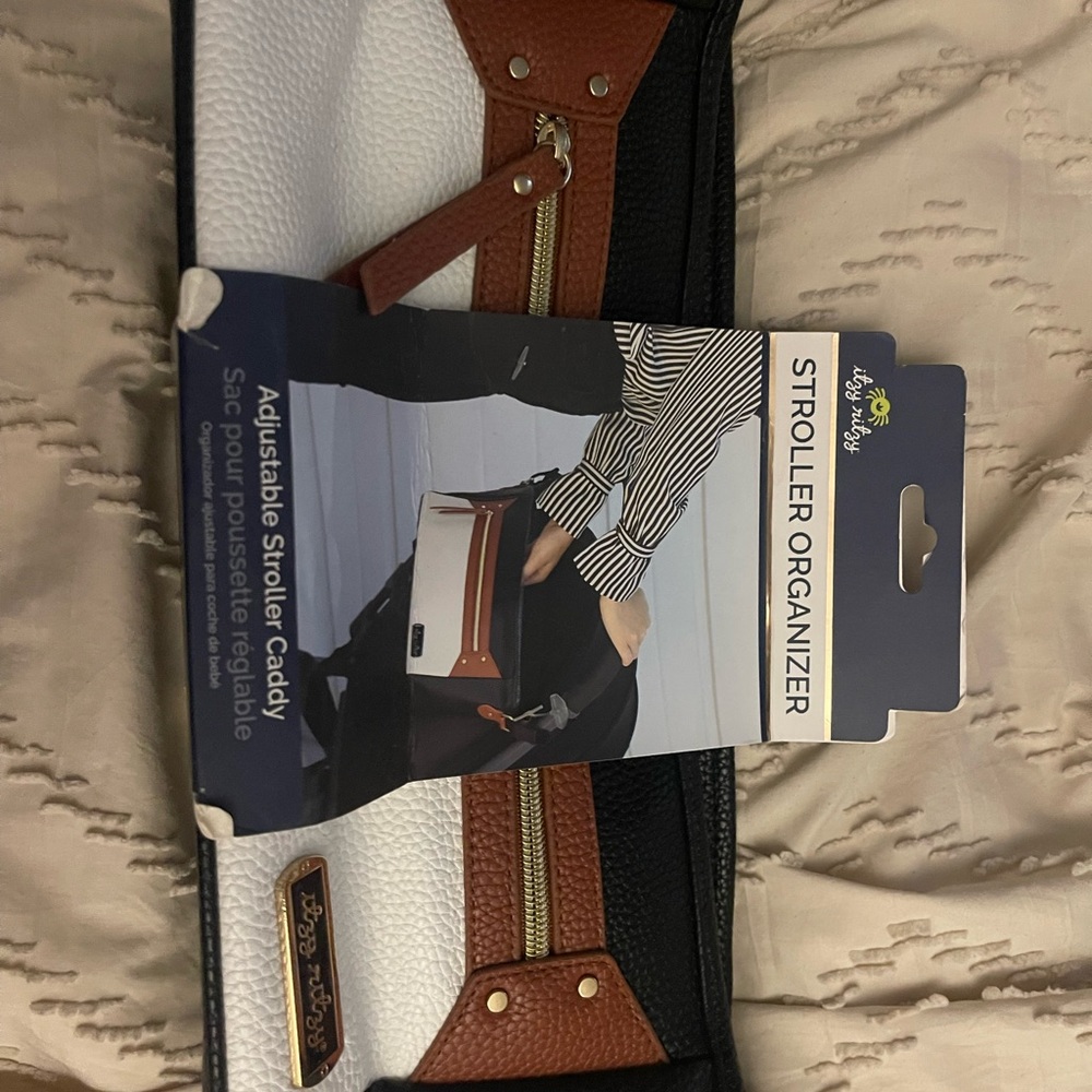 Itzy Ritzy Black and Brown Stroller Organizer